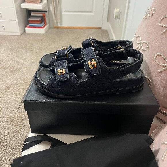 Chanel Denim Sandals - Picture 4 of 10